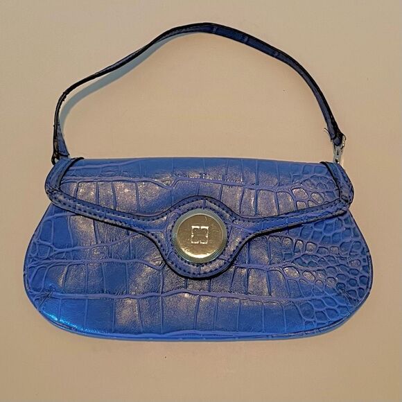 LIZ CLAIBORNE Handbag Wristlet Croc Embossed - Picture 1 of 11